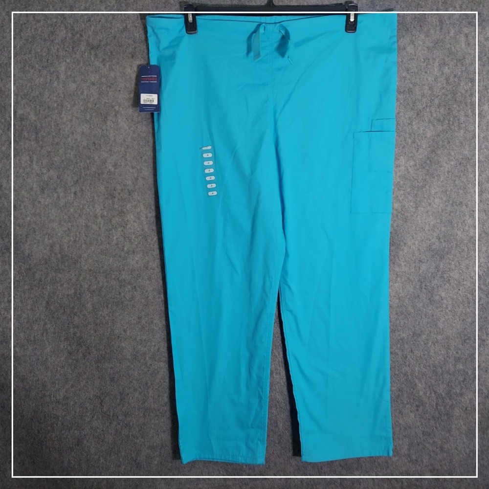 Cherokee L Blue Scrub Pants Healthcare Professional‎ Clean Utility Work Style